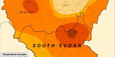 Landkarte von Sudan-Klima